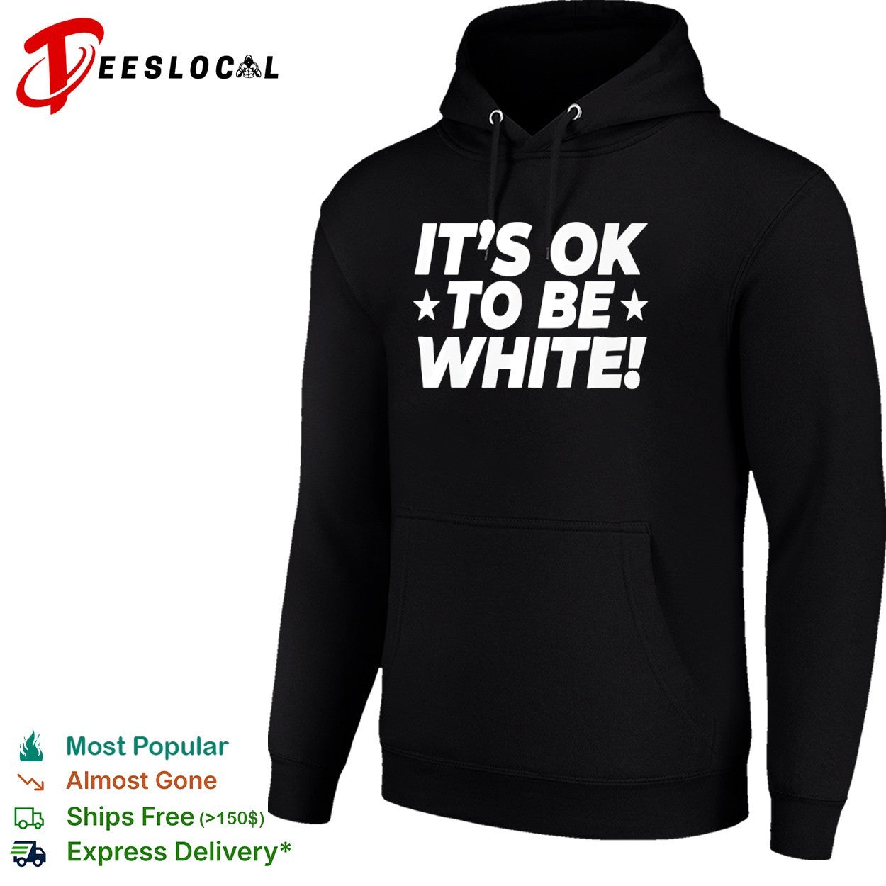 It’s ok to be white stars shirt