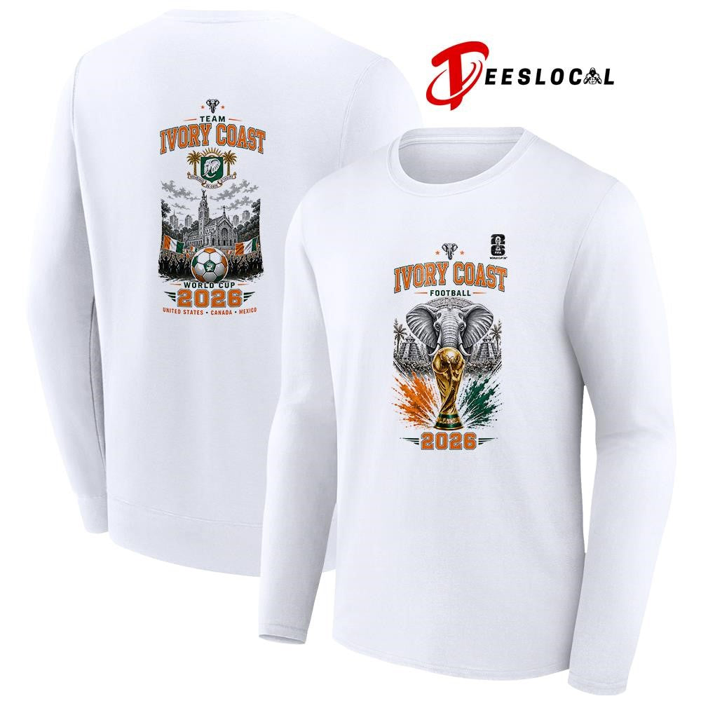 Ivory Coast World Cup trophy graphic shirt