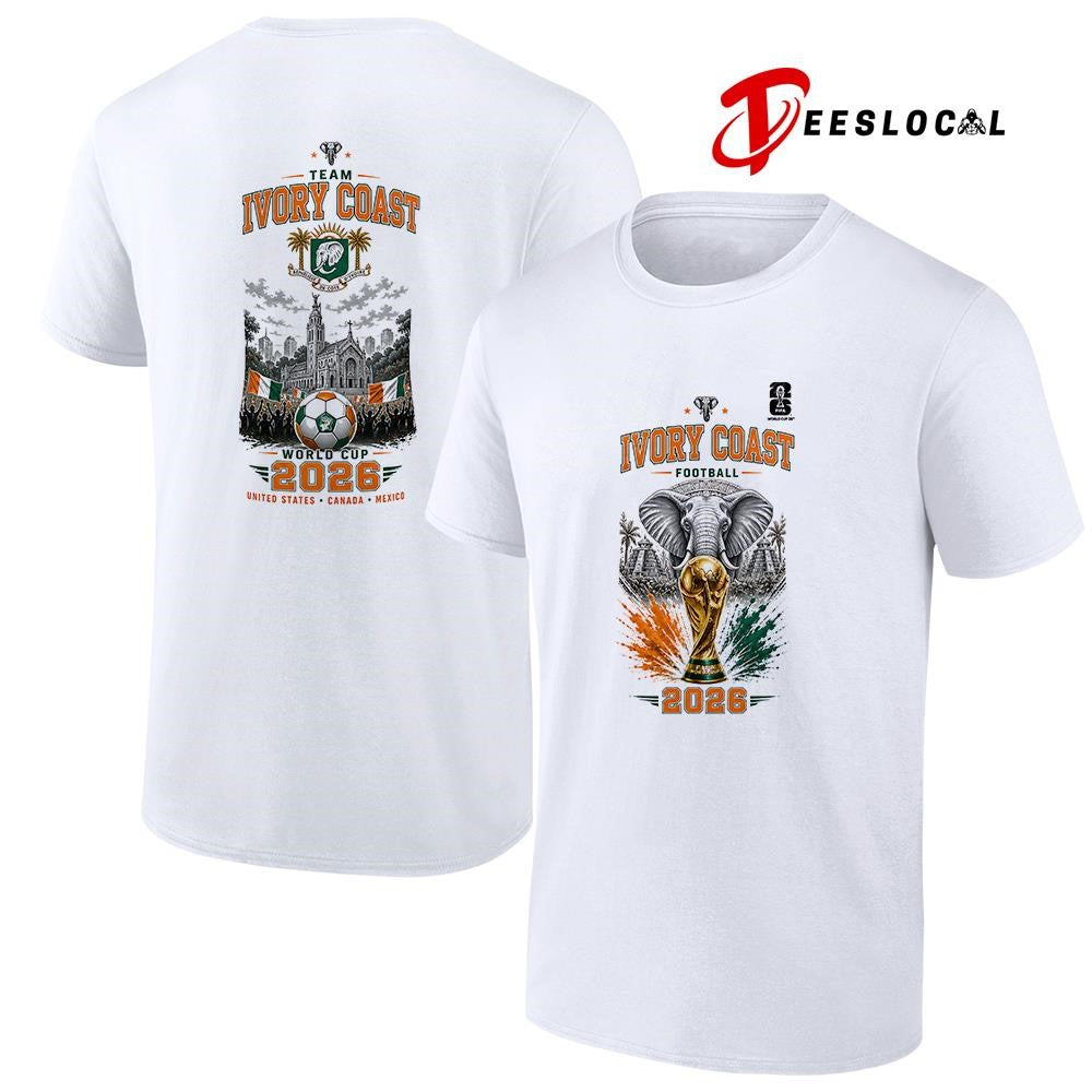 Ivory Coast World Cup trophy graphic shirt