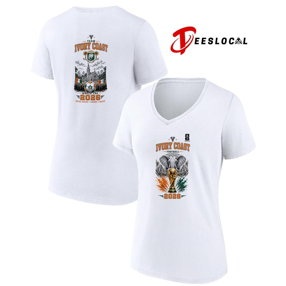 Ivory Coast World Cup trophy graphic shirt