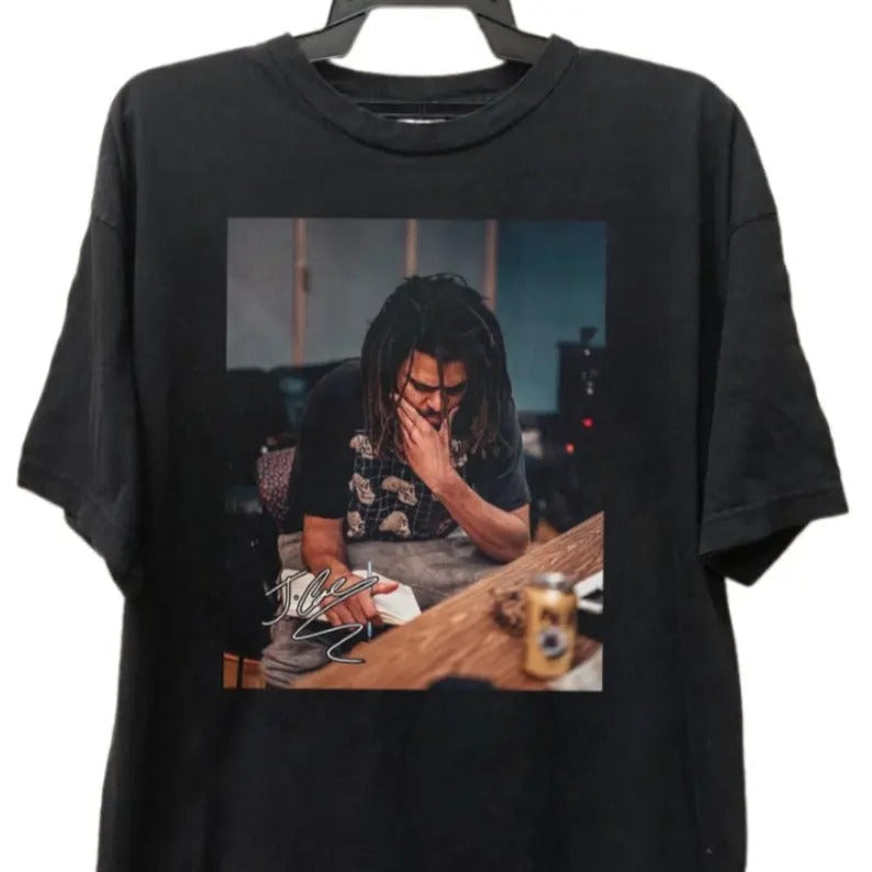 J Cole Graphic Tee, Rapper Vintage Shirt, Musical Shirt, Music Lover Shirt, Unisex Hip Hop Gift for Fans Hoodie, Sweatshirt