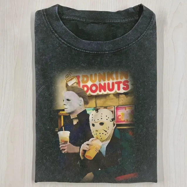 JASON MICHEAL MYERS SHIRT, Jason Voorhees, Michael Myers, Horror Movie Shirt, Horror Character, Funny Halloween Shirt,...