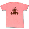 Jaws Mens S/S T-Shirt - Neon Jaws - Heather Retro Coral Heather Hoodie, Sweatshirt | CiraTrend.com
