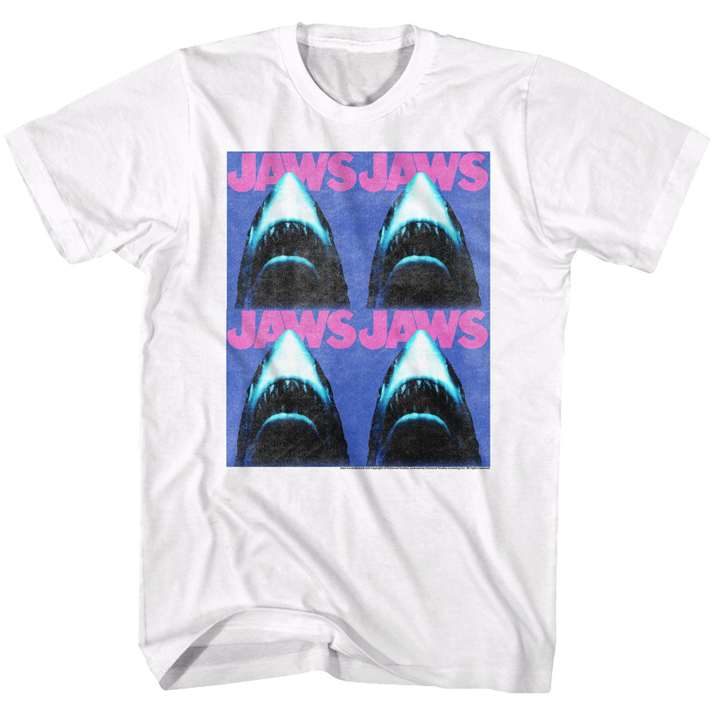 Jaws Mens S/S T-Shirt - Jaws4 - Solid White Hoodie, Sweatshirt | CiraTrend.com