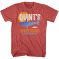 Jaws Mens S/S T-Shirt - Quint Fish - Heather Red Heather Hoodie, Sweatshirt | CiraTrend.com