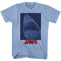 Jaws Mens S/S T-Shirt - Underwaterstyle - Heather Light Blue Heather Hoodie, Sweatshirt | CiraTrend.com