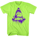 Jaws Mens S/S T-Shirt - Purple - Heather Neon Mint Heather Hoodie, Sweatshirt | CiraTrend.com