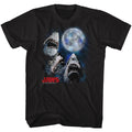 Jaws Mens S/S T-Shirt - Three Shark Moon - Solid Black Hoodie, Sweatshirt | CiraTrend.com