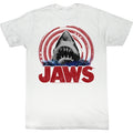 Jaws Mens S/S T-Shirt - Jaws Spiral - Solid White Hoodie, Sweatshirt | CiraTrend.com