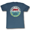 Jaws Mens S/S T-Shirt - Swim For Your Life - Heather Navy Heather Hoodie, Sweatshirt | CiraTrend.com