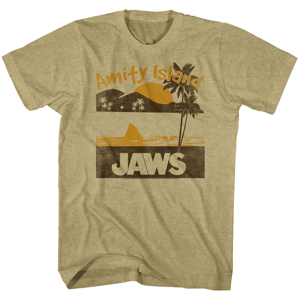 Jaws Mens S/S T-Shirt - Random - Solid Natural Hoodie, Sweatshirt | CiraTrend.com