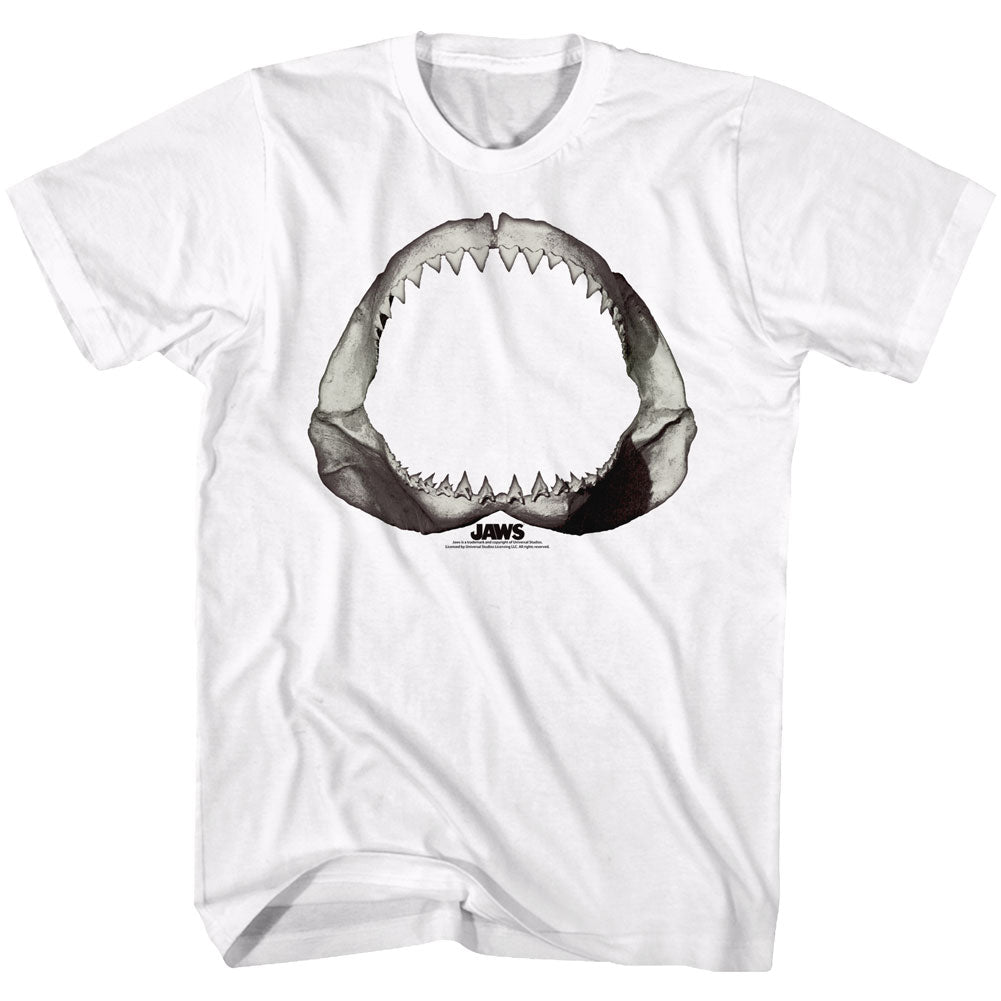 Jaws Mens S/S T-Shirt - Jaws Literally - Solid White Hoodie, Sweatshirt | CiraTrend.com