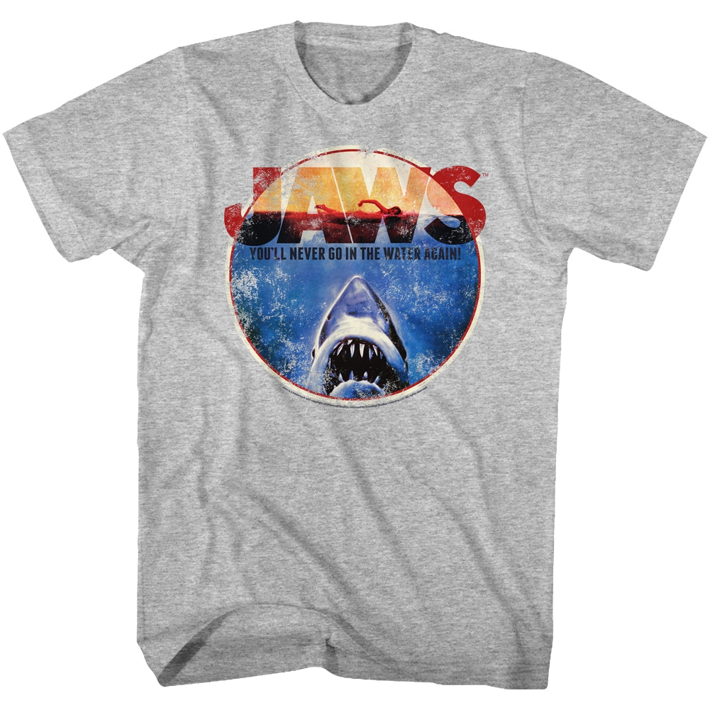 Jaws Mens S/S T-Shirt - Omg - Heather Gray Heather Hoodie, Sweatshirt | CiraTrend.com
