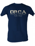 Jaws Mens S/S T-Shirt - Orca Fish Co. - Solid Navy Hoodie, Sweatshirt | CiraTrend.com