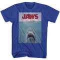 Jaws Mens S/S T-Shirt - Poster - Solid Royal Hoodie, Sweatshirt | CiraTrend.com