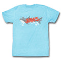 Jaws Mens S/S T-Shirt - Watermark - Heather Light Blue Heather Hoodie, Sweatshirt | CiraTrend.com