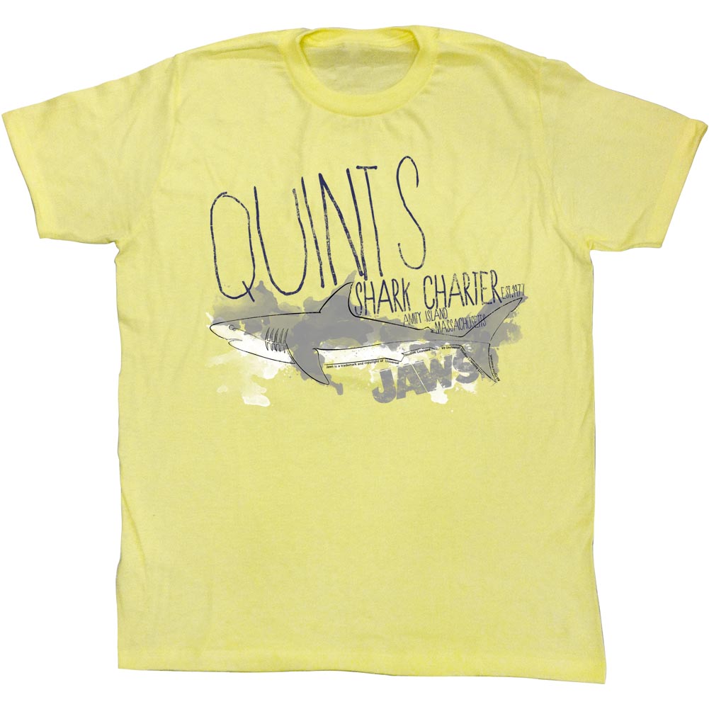 Jaws Mens S/S T-Shirt - Charter Business - Heather Yellow Heather Hoodie, Sweatshirt | CiraTrend.com