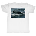 Jaws Mens S/S T-Shirt - Sea Legs - Solid White Hoodie, Sweatshirt | CiraTrend.com