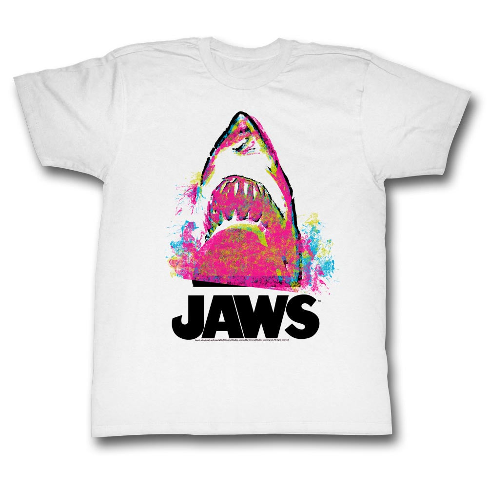 Jaws Mens S/S T-Shirt - Jawzzz - Solid White Hoodie, Sweatshirt | CiraTrend.com