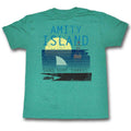 Jaws Mens S/S T-Shirt - New Colors - Heather Mahi Heather Hoodie, Sweatshirt | CiraTrend.com