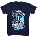 Jaws Mens S/S T-Shirt - Typography - Solid Navy Hoodie, Sweatshirt | CiraTrend.com