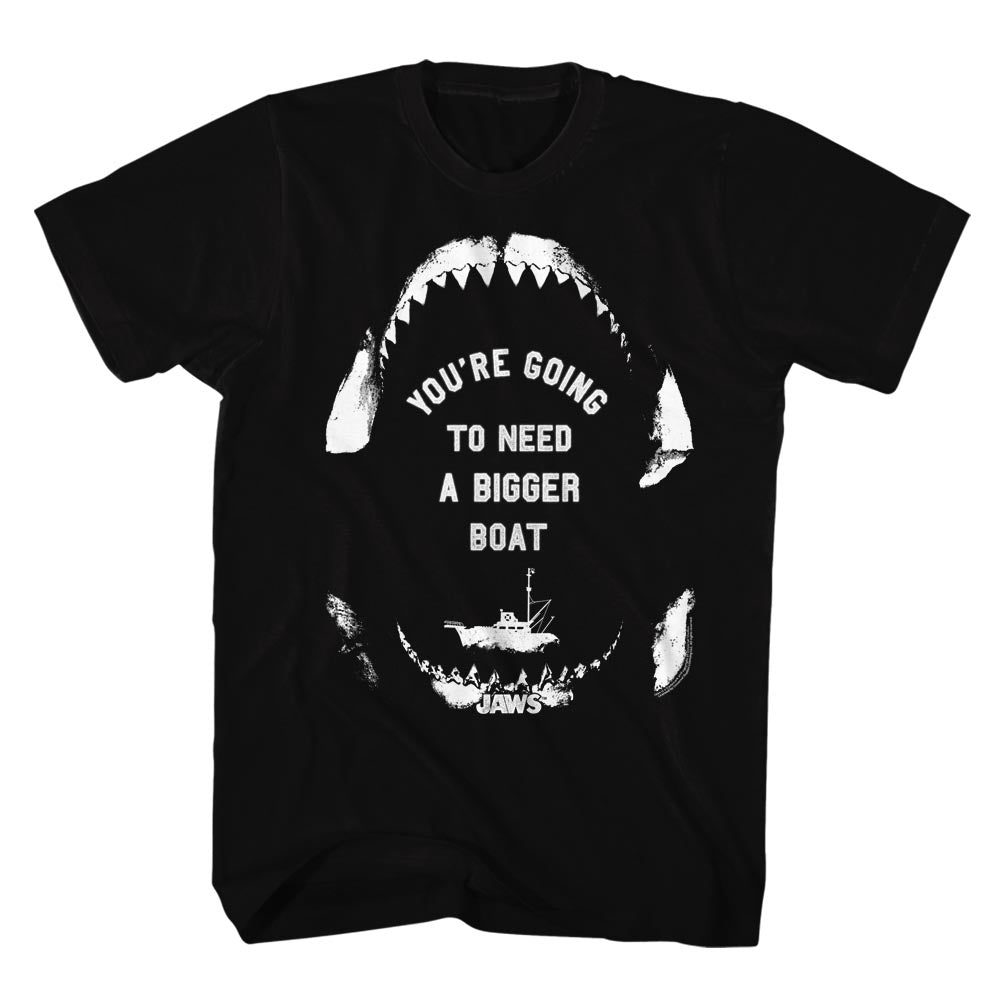Jaws Mens S/S T-Shirt - Sailing Wisdom - Solid Black Hoodie, Sweatshirt | CiraTrend.com