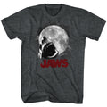 Jaws Mens S/S T-Shirt - Shark Moon - Heather Black Heather Hoodie, Sweatshirt | CiraTrend.com
