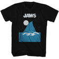 Jaws Mens S/S T-Shirt - Jaws Boat Fin - Solid Black Hoodie, Sweatshirt | CiraTrend.com