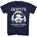 Jaws Mens S/S T-Shirt - Shark Tours - Solid Navy Hoodie, Sweatshirt | CiraTrend.com