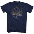 Jaws Mens S/S T-Shirt - Late Swim - Solid Navy Hoodie, Sweatshirt | CiraTrend.com