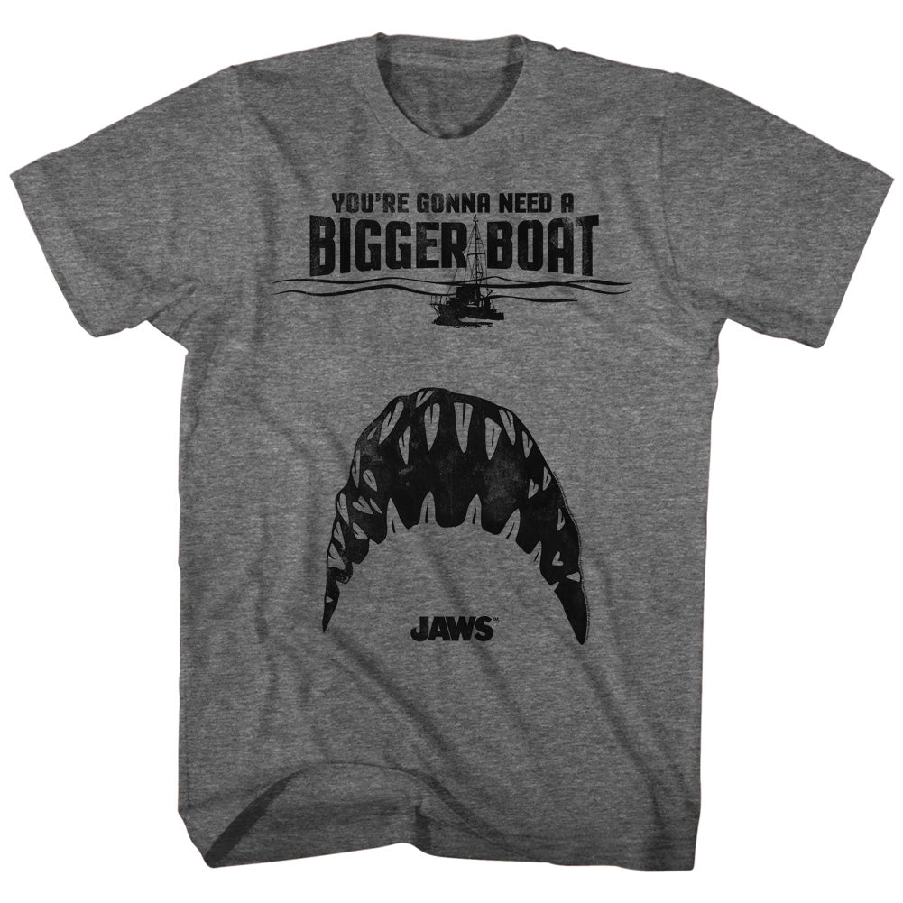 Jaws Mens S/S T-Shirt - Teeth - Heather Graphite Heather Hoodie, Sweatshirt | CiraTrend.com