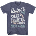 Jaws Mens S/S T-Shirt - Quints - Heather Vintage Blue Heather Hoodie, Sweatshirt | CiraTrend.com
