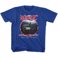 Jaws Youth S/S T-Shirt - Japanese Warning - Solid Royal Hoodie, Sweatshirt | CiraTrend.com