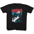 Jaws Youth S/S T-Shirt - Great White - Solid Black Hoodie, Sweatshirt | CiraTrend.com