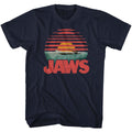 Jaws Mens S/S T-Shirt - Sliced - Solid Navy Hoodie, Sweatshirt | CiraTrend.com