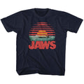 Jaws Toddler S/S T-Shirt - Sliced - Solid Navy Hoodie, Sweatshirt | CiraTrend.com