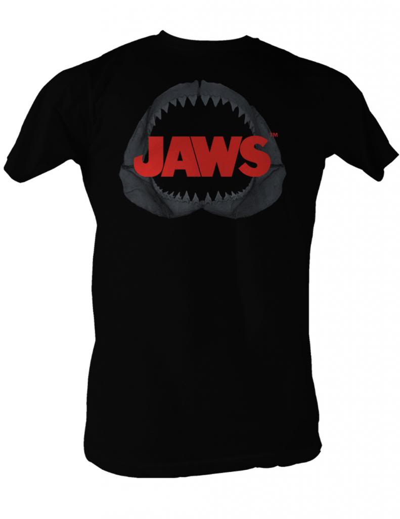 Jaws Mens S/S T-Shirt - Shark Jaw - Solid Black Hoodie, Sweatshirt | CiraTrend.com