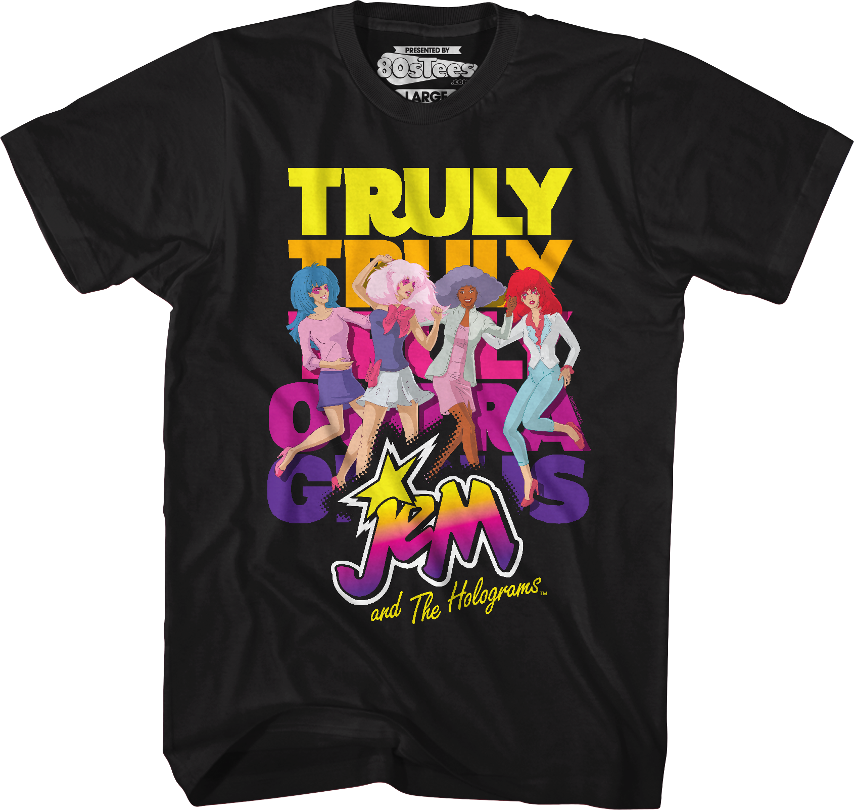 Truly Outrageous Group Pose Jem And The Holograms T-Shirt Hoodie, Sweatshirt | CiraTrend.com (Image 5)