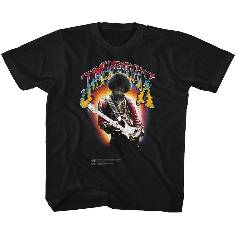 Jimi Hendrix Youth S/S T-Shirt - Jimi Hendrix - Solid Black Hoodie, Sweatshirt | CiraTrend.com