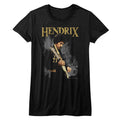 Jimi Hendrix Girls Juniors S/S T-Shirt - Hendirx - Solid Black Hoodie, Sweatshirt | CiraTrend.com