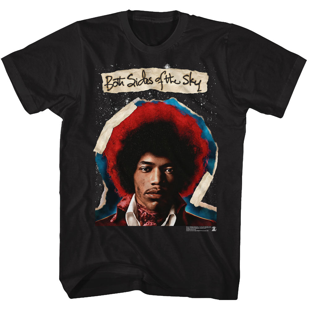 Jimi Hendrix Mens S/S T-Shirt - Both Sides - Solid Black Hoodie, Sweatshirt | CiraTrend.com