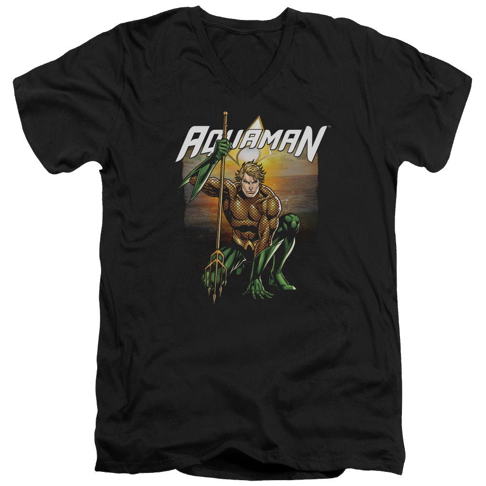 Aquaman Beach Sunset - Men's V-Neck T-Shirt Hoodie, Sweatshirt | CiraTrend.com