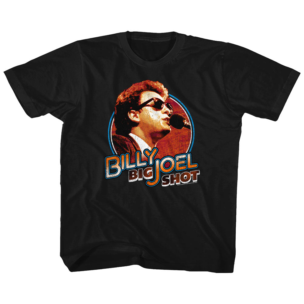 Billy Joel Toddler S/S T-Shirt - Big Shot - Solid Black Hoodie, Sweatshirt | CiraTrend.com
