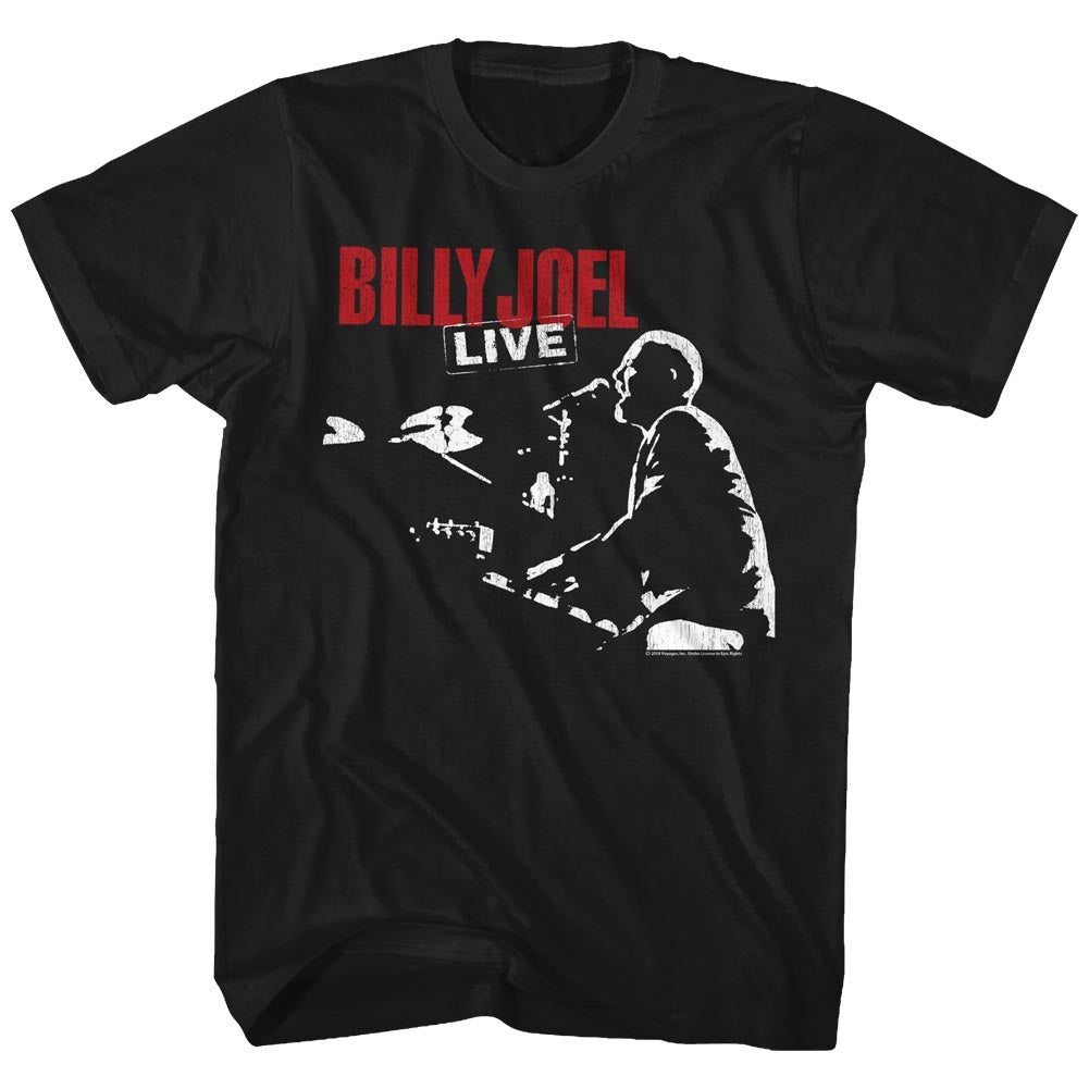 Billy Joel Mens S/S T-Shirt - 81 Tour - Solid Black Hoodie, Sweatshirt | CiraTrend.com