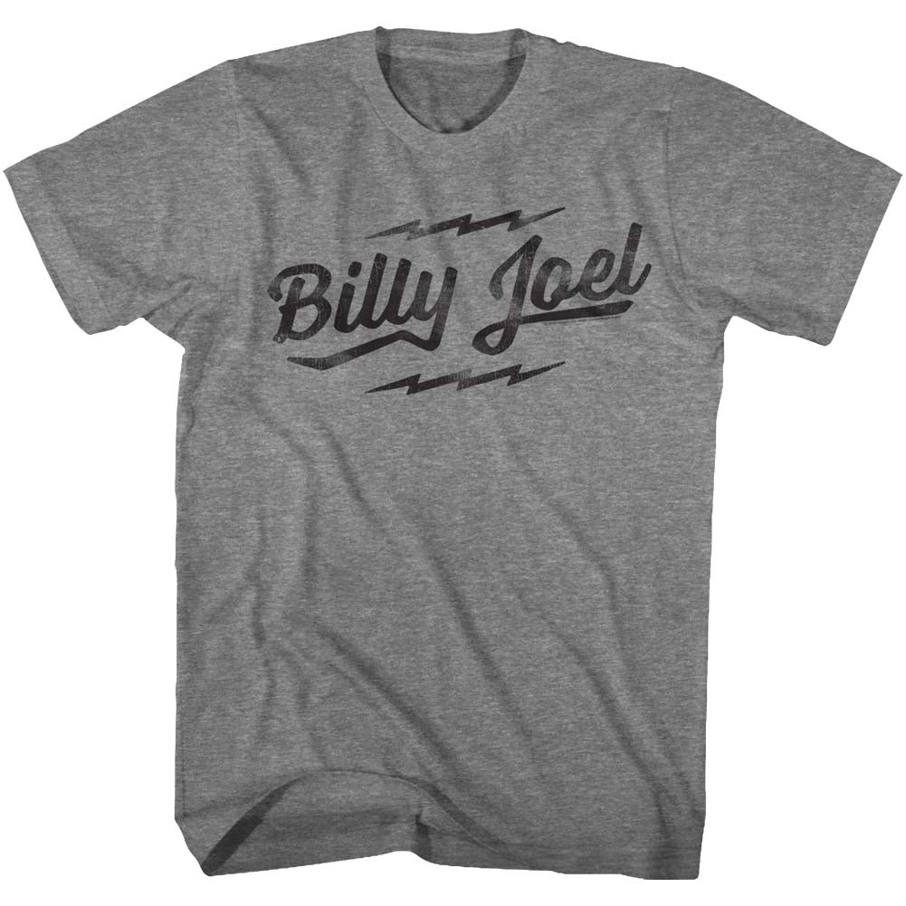 Billy Joel Mens S/S T-Shirt - Logo - Heather Graphite Heather Hoodie, Sweatshirt | CiraTrend.com