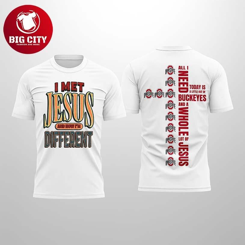 JT Tuimoloau I Met Jesus And Now I’m Different Two Sided Shirt