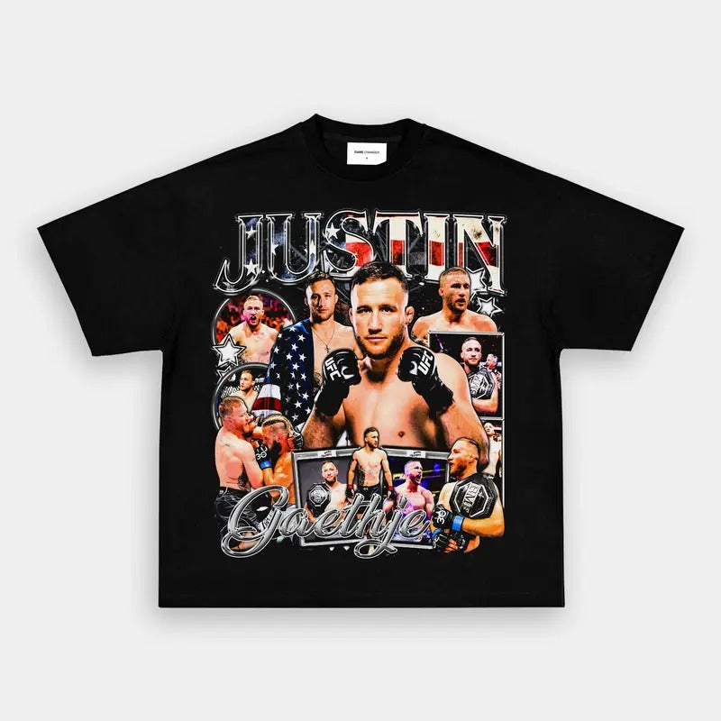 JUSTIN GAETHJE TEE, Boxing T-shirt, Boxer Tee, Sports Shirt, Athletic Tee, Fitness Gift, Workout T-shirt, Gift for Him...