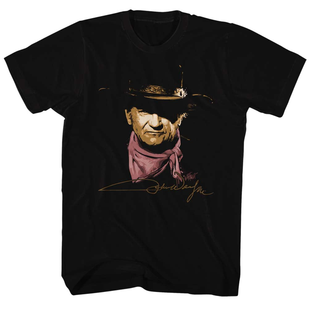 John Wayne Mens S/S T-Shirt - John Wayne - Solid Black Hoodie, Sweatshirt | CiraTrend.com