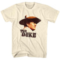 John Wayne Mens S/S T-Shirt - Duke - Solid Natural Hoodie, Sweatshirt | CiraTrend.com