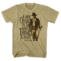 John Wayne Mens S/S T-Shirt - Do It - Heather Khaki Heather Hoodie, Sweatshirt | CiraTrend.com